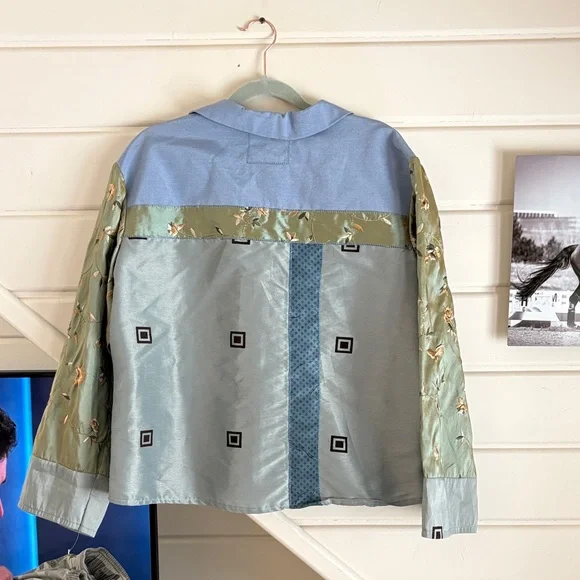 Patchwork Button-Up Jacket - Picture 4 of 4